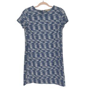 💙 Loft Blue Marled Space Dye Knit Shift Dress Size 0 💙